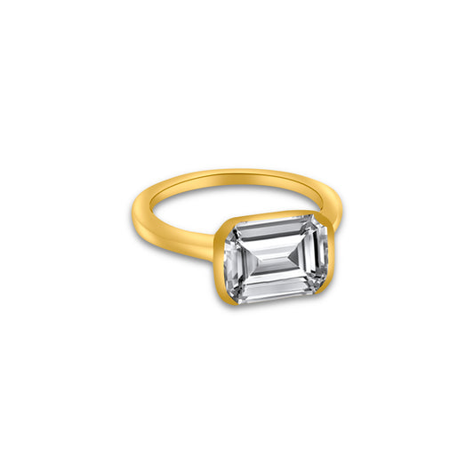 Natural Aquamarine Ring 6.5 14k Yellow Gold 2.94 TCW Certified $2,190 221346