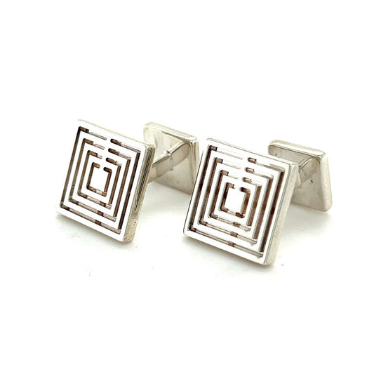 Tiffany & Co Estate Mens Cufflinks Sterling Silver TIF958