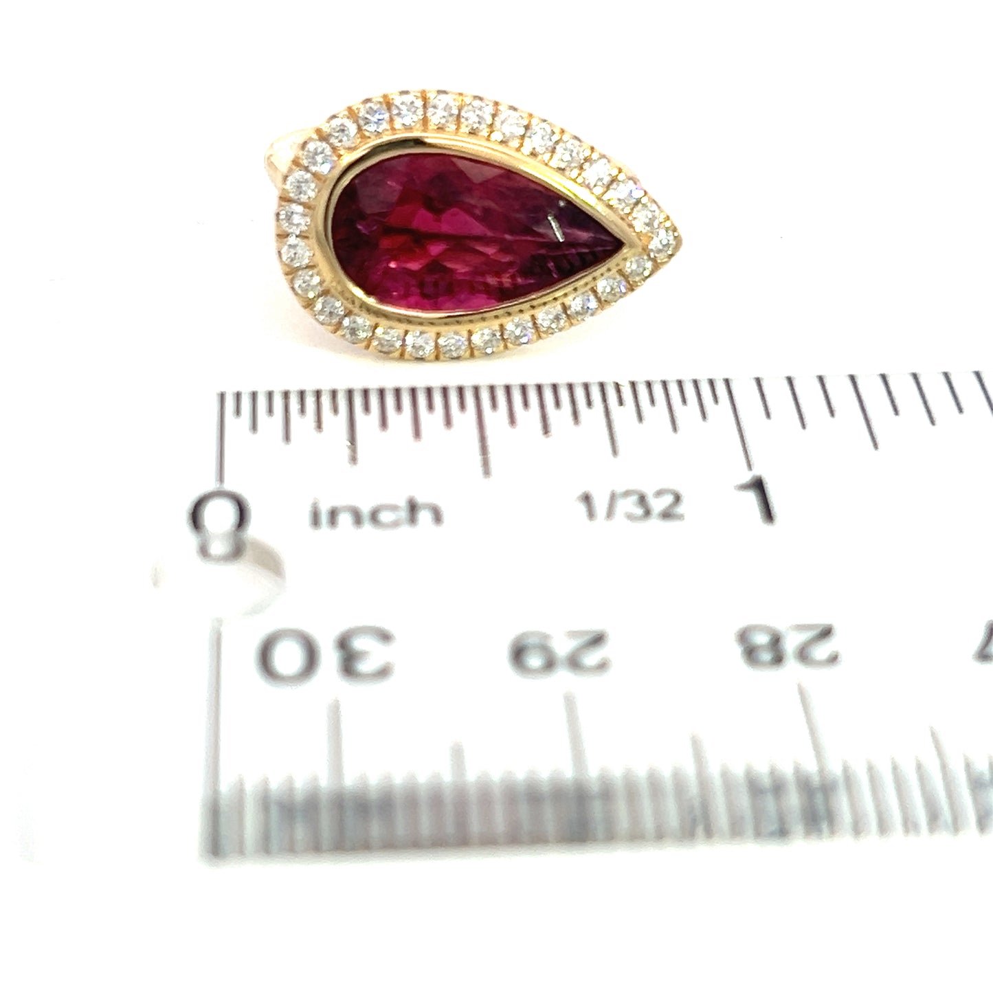 Natural Rubellite Diamond Ring 6.5 14k Y Gold 4.68 TCW Certified $5,950 310648