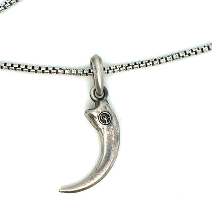 David Yurman Hounds Tooth Chain Necklace 18" Sterling Silver Estate DY584