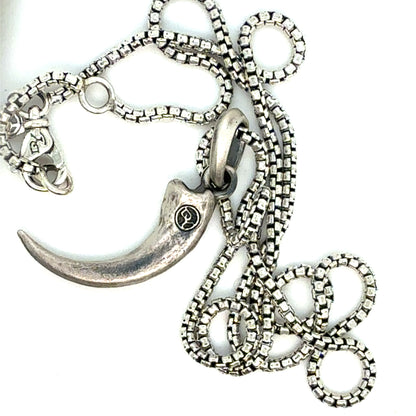 David Yurman Hounds Tooth Chain Necklace 18" Sterling Silver Estate DY584