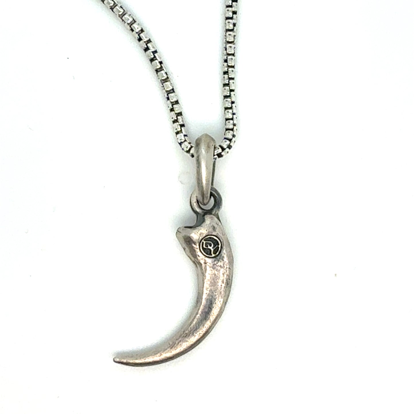 David Yurman Hounds Tooth Chain Necklace 18" Sterling Silver Estate DY584