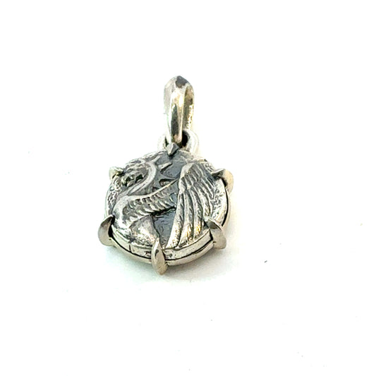 David Yurman Dragon Pendant Sterling Silver Estate DY622