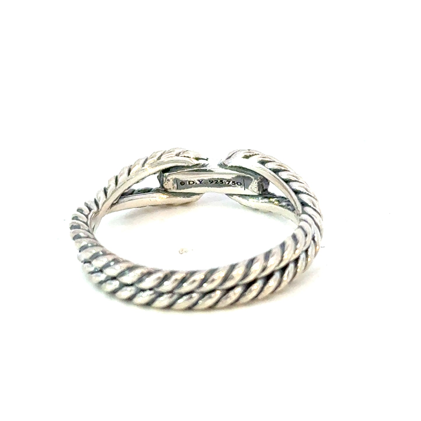 David Yurman Ladies Ring Size 7, 18k Gold & Sterling Silver Estate DY625