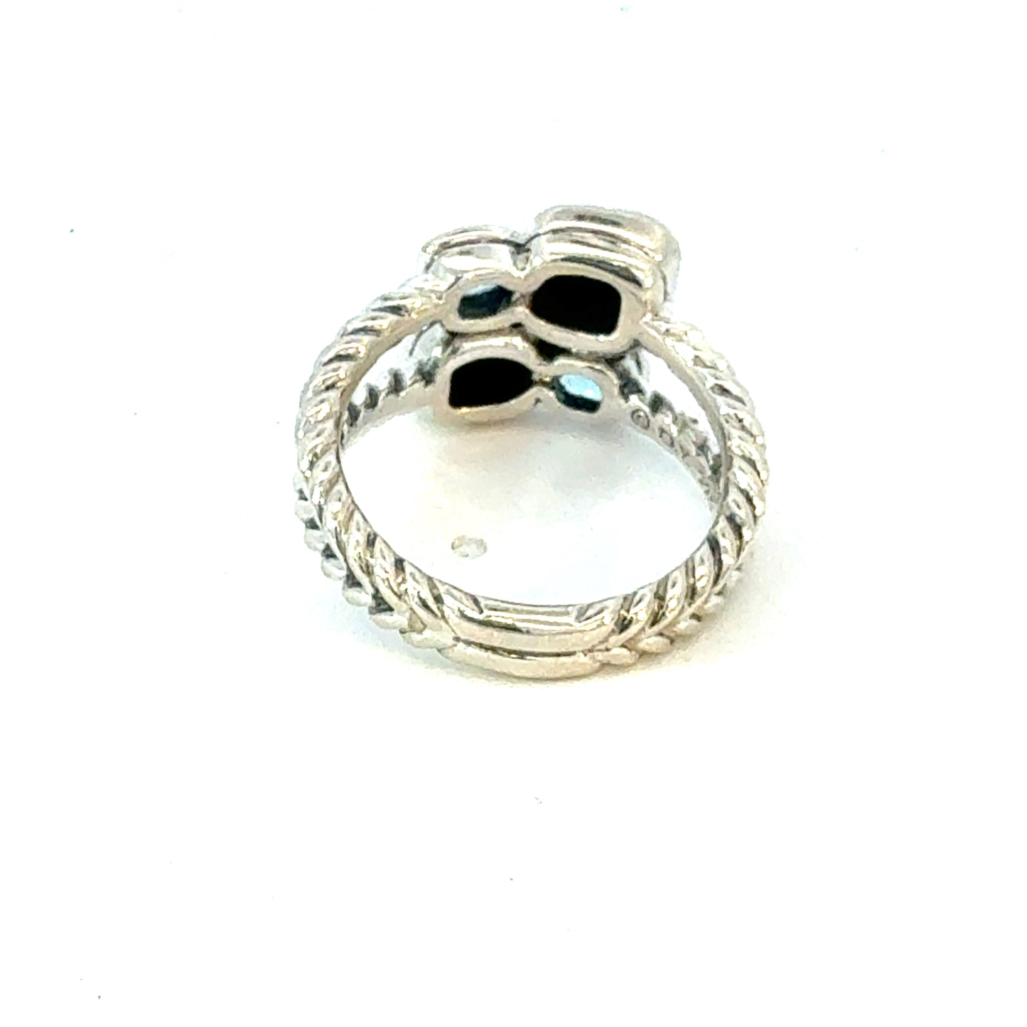 David Yurman Topaz Bumblebee Ring Size 6 Sterling Silver Estate DY629