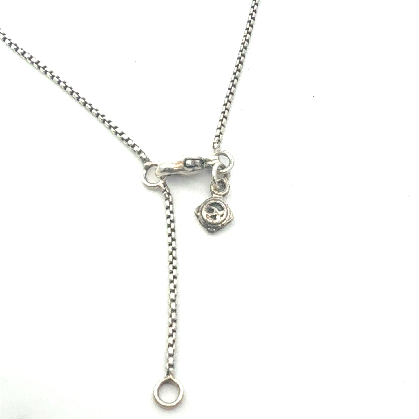 David Yurman Lapis Lazuli Pendant Necklace 17" Sterling Silver Estate DY688