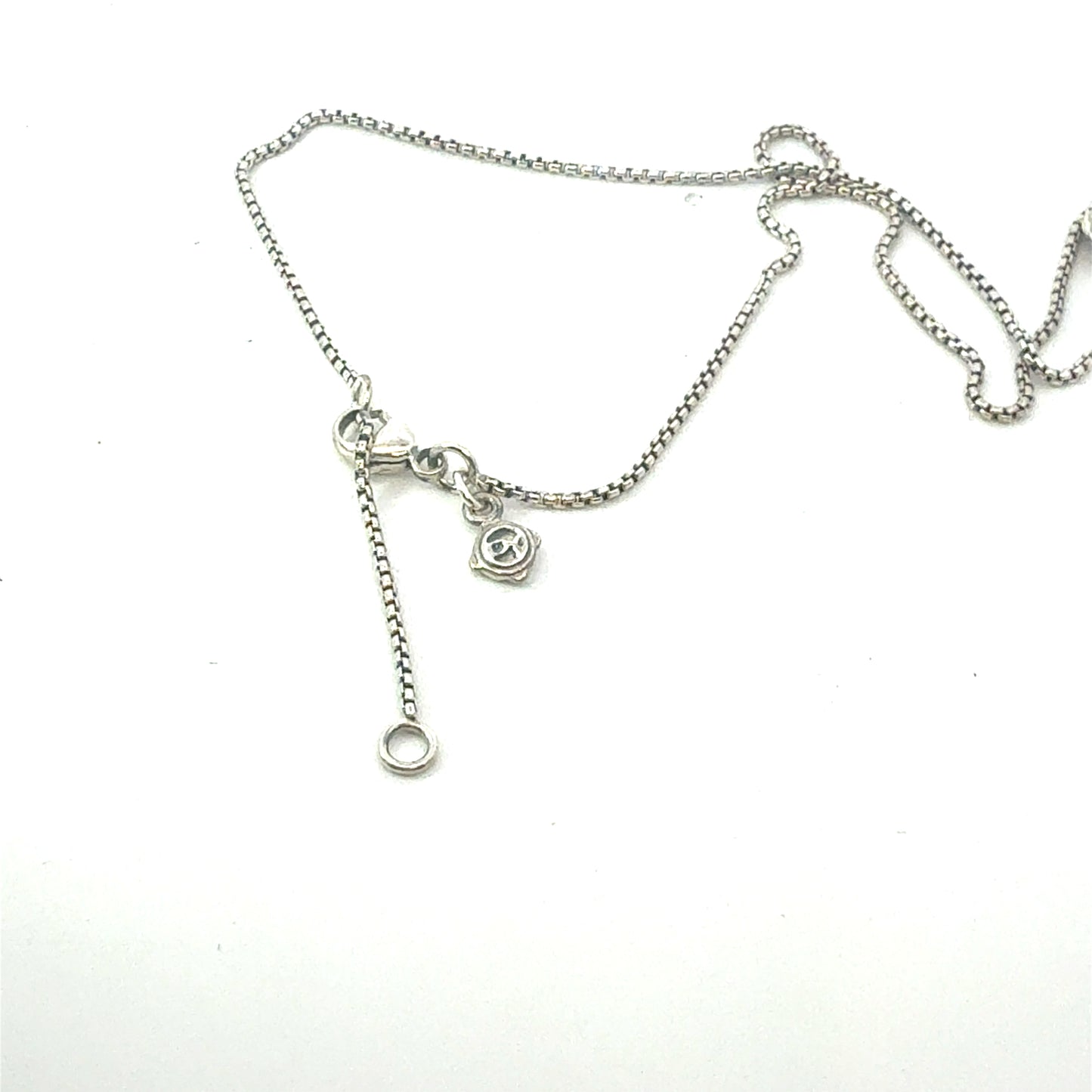 David Yurman Turquoise Pendant Necklace 17" Sterling Silver Estate DY689