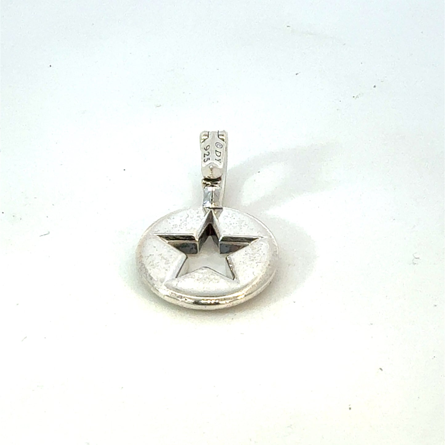 David Yurman Star Amulet Pendant Sterling Silver Estate DY698