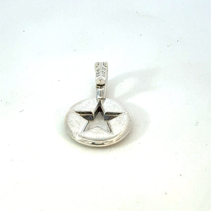 David Yurman Star Amulet Pendant Sterling Silver Estate DY698