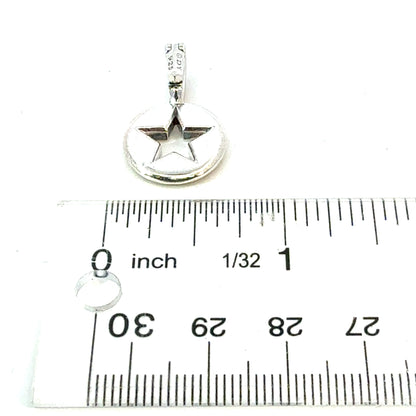 David Yurman Star Amulet Pendant Sterling Silver Estate DY698