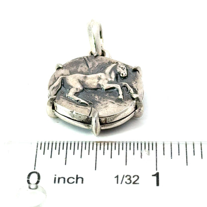 David Yurman Horse Amulet Sterling Silver Estate DY726