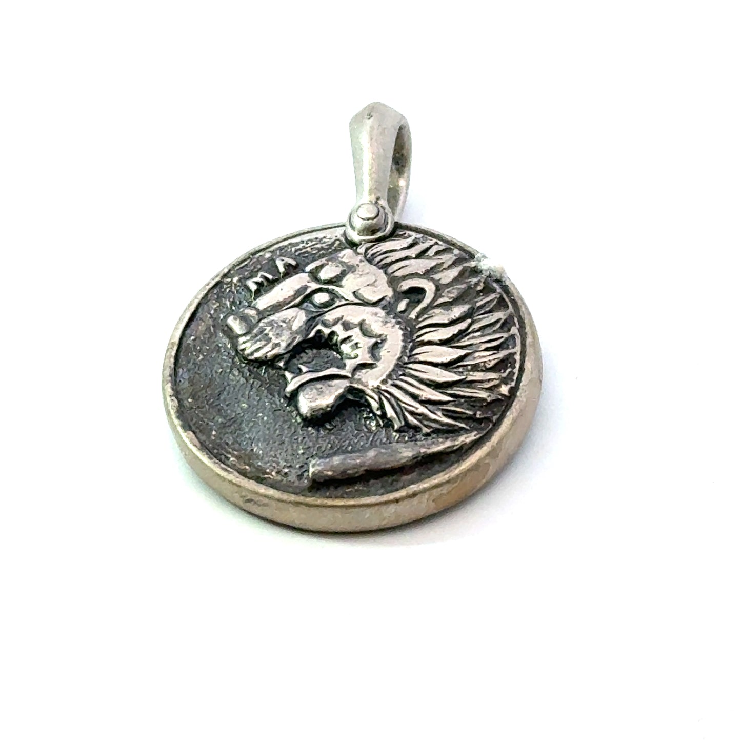 David Yurman Lion Amulet Sterling Silver Estate DY728