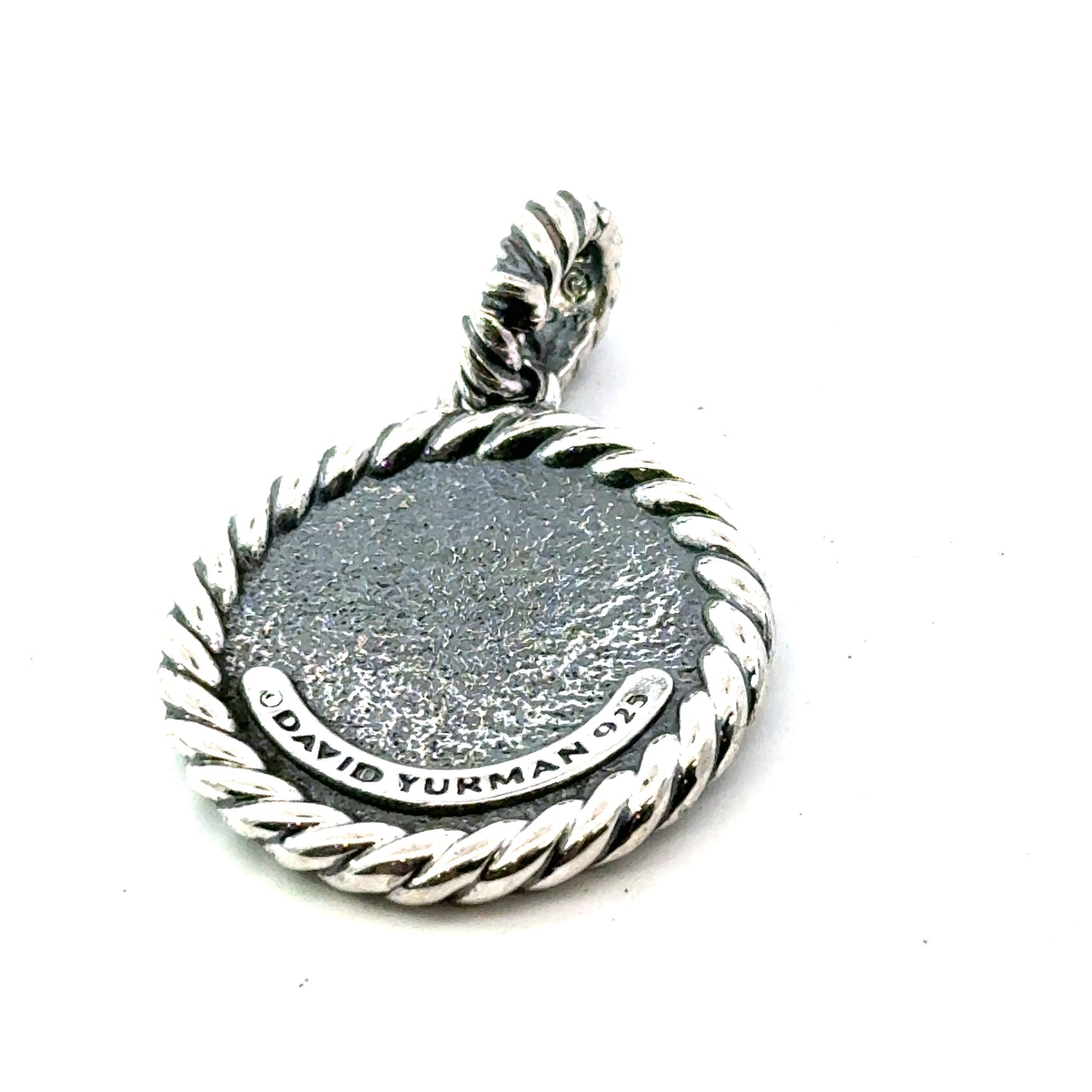 David Yurman Letter K Amulet Sterling Silver Estate DY734