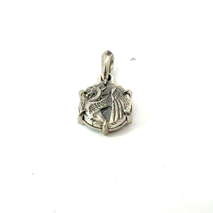 David Yurman Dragon Amulet Sterling Silver Estate DY739