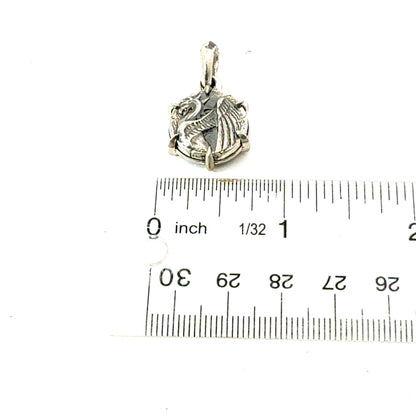 David Yurman Dragon Amulet Sterling Silver Estate DY739