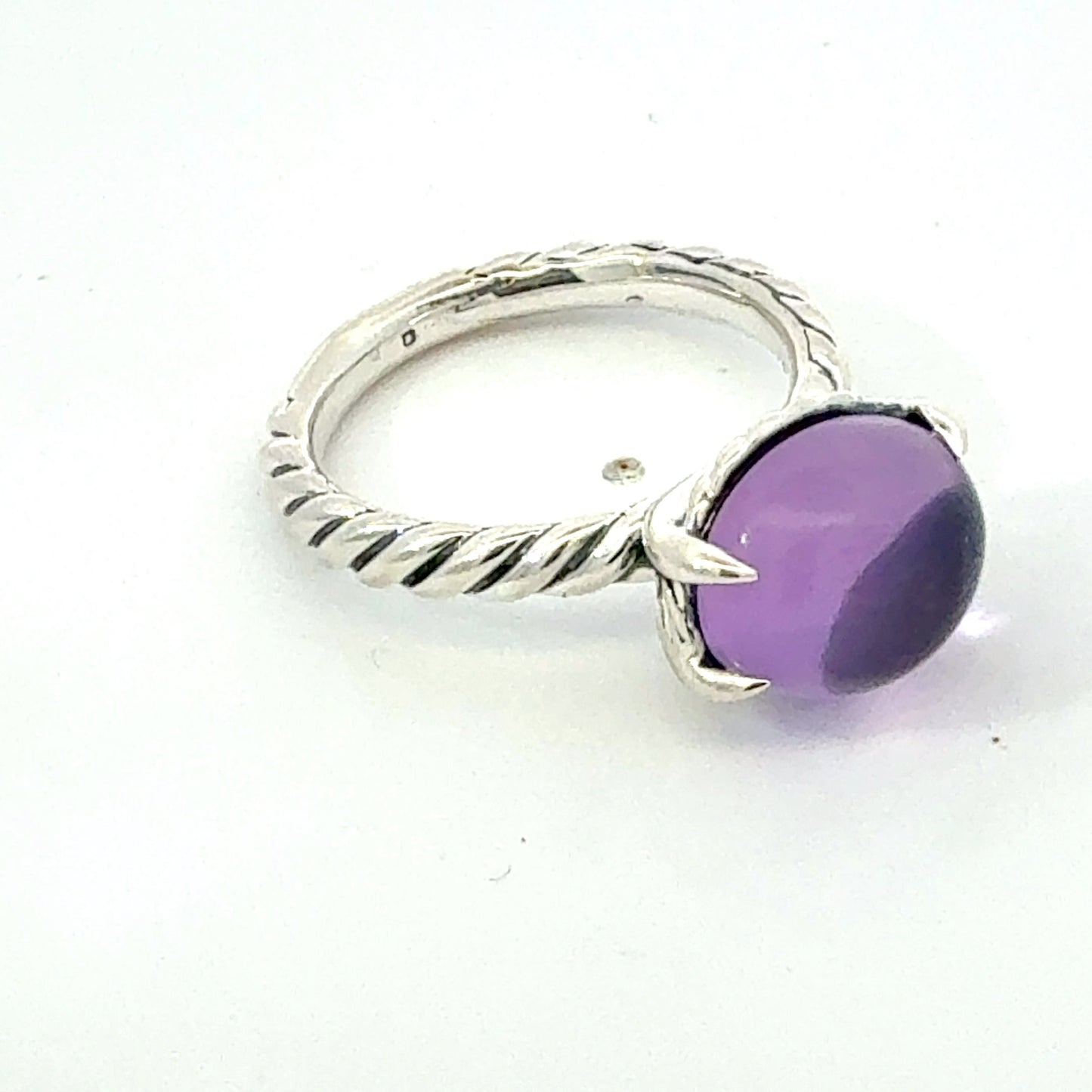David Yurman Amethyst Ring Size 7 Silver Estate DY744