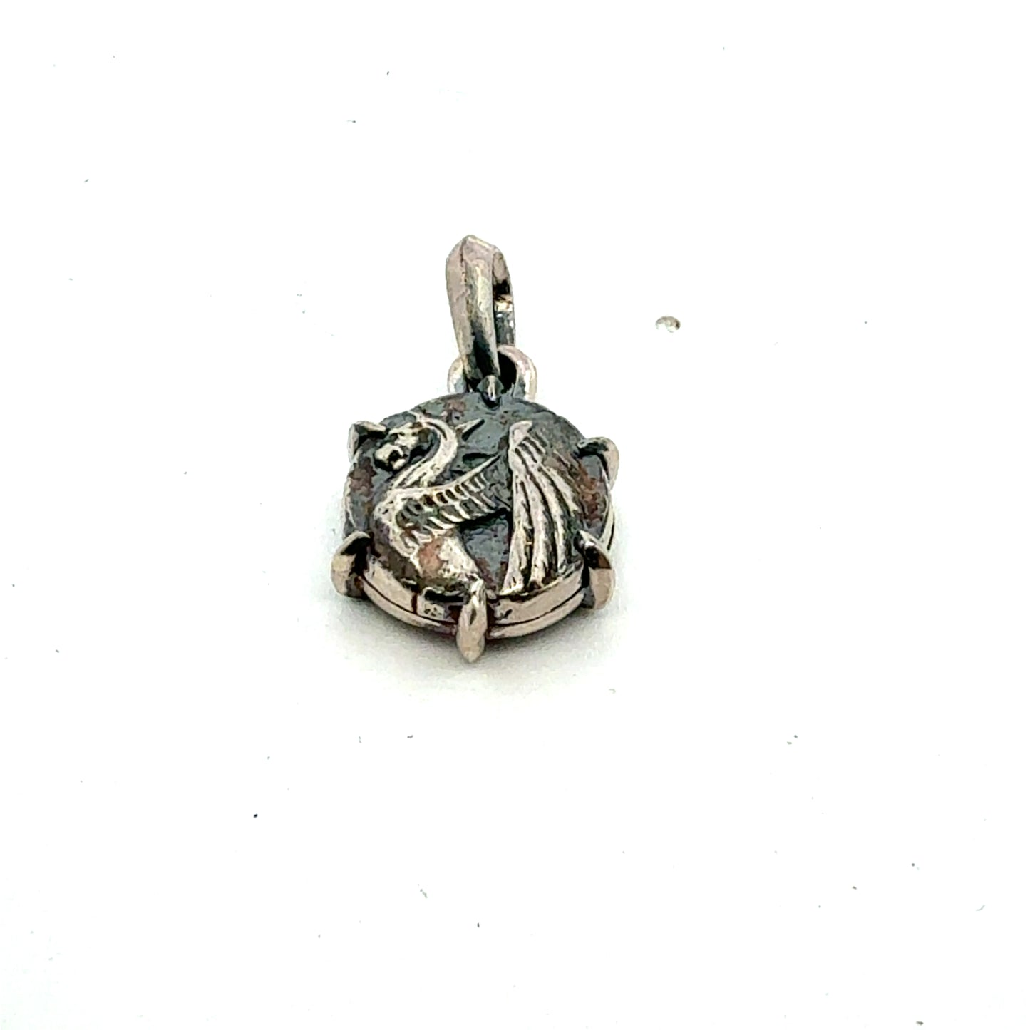 David Yurman Dragon Amulet Sterling Silver Estate DY747