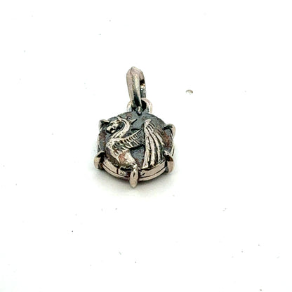 David Yurman Dragon Amulet Sterling Silver Estate DY747