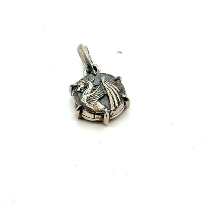 David Yurman Dragon Amulet Sterling Silver Estate DY747