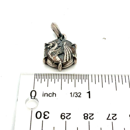 David Yurman Dragon Amulet Sterling Silver Estate DY747