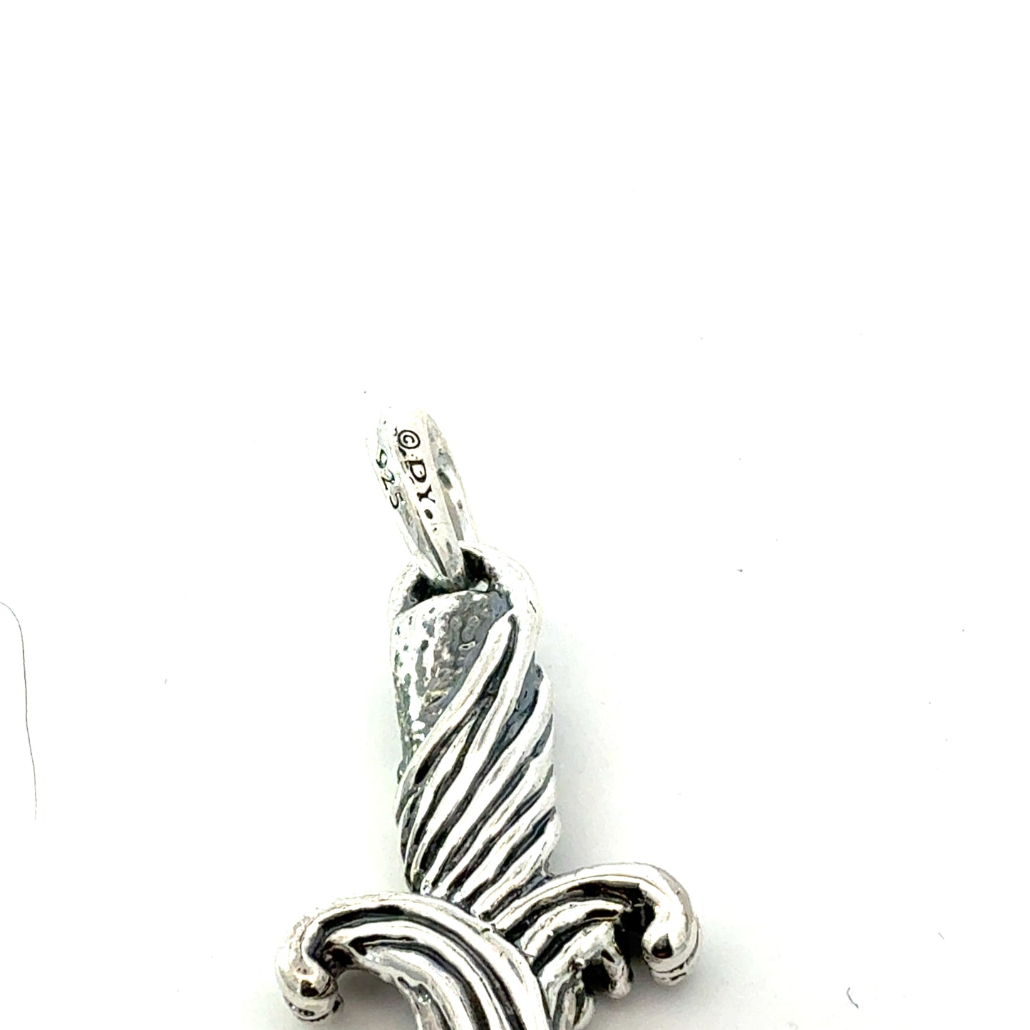 David Yurman Black Diamond Dagger Sterling Silver Estate DY776