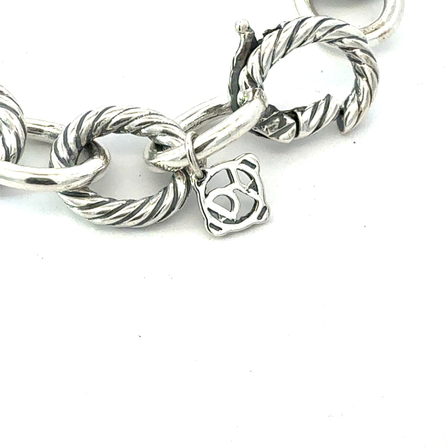 David Yurman Bracelet Size 7.5" Sterling Silver Estate DY777