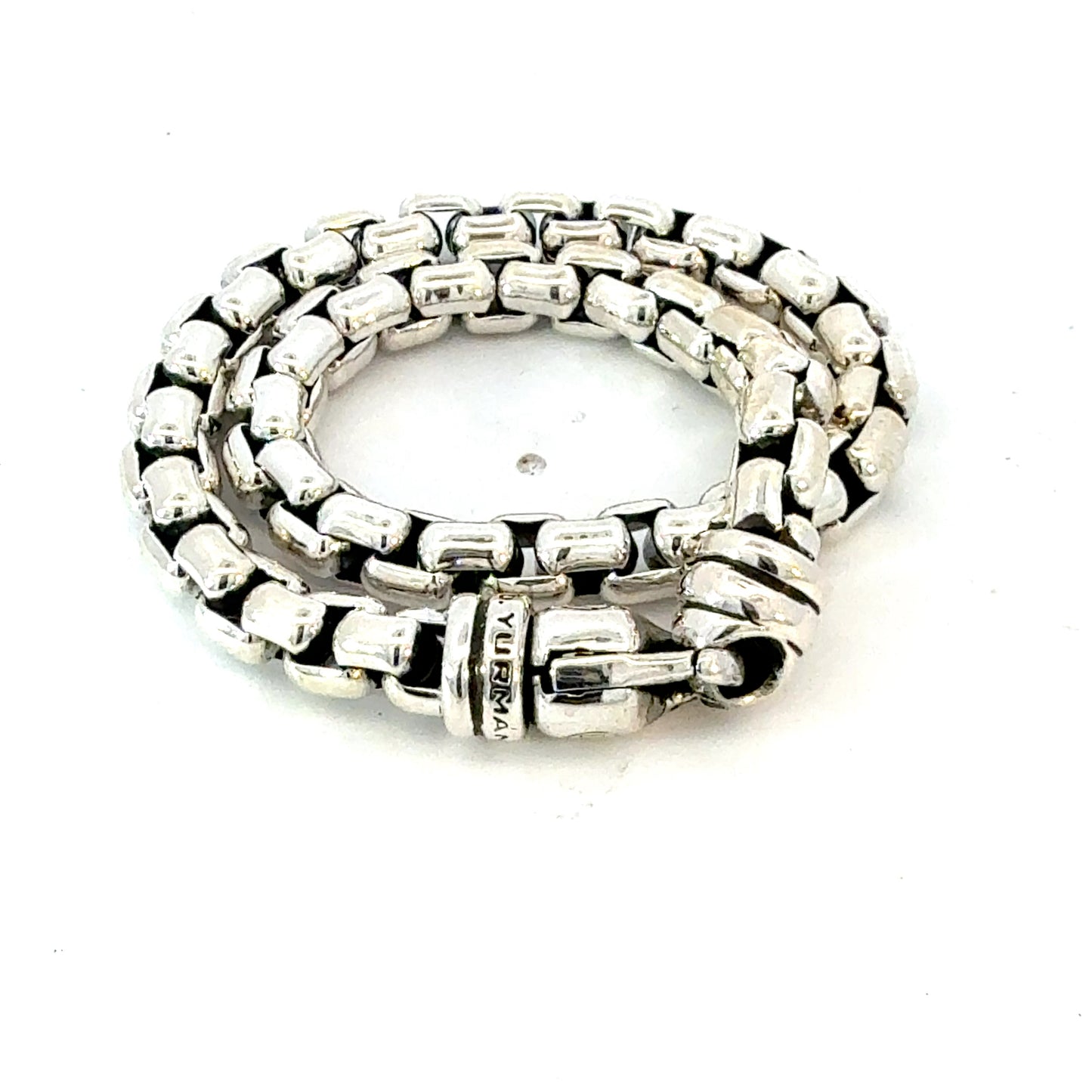 David Yurman Men Bracelet Size 8" Sterling Silver Estate DY779