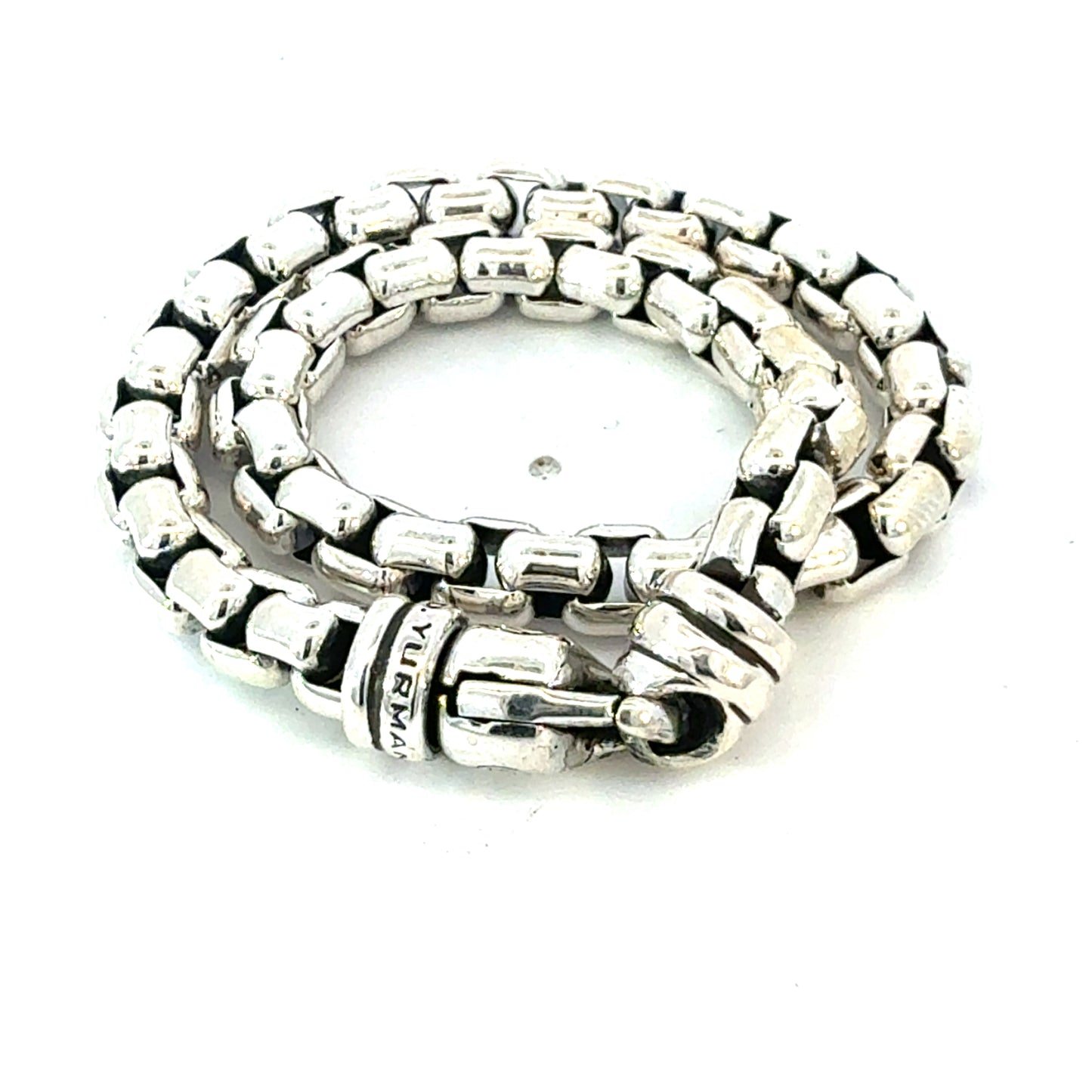 David Yurman Men Bracelet Size 8" Sterling Silver Estate DY779