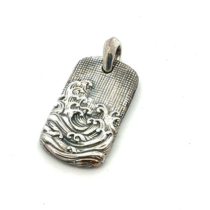 David Yurman Waves Amulet Sterling Silver Estate DY789