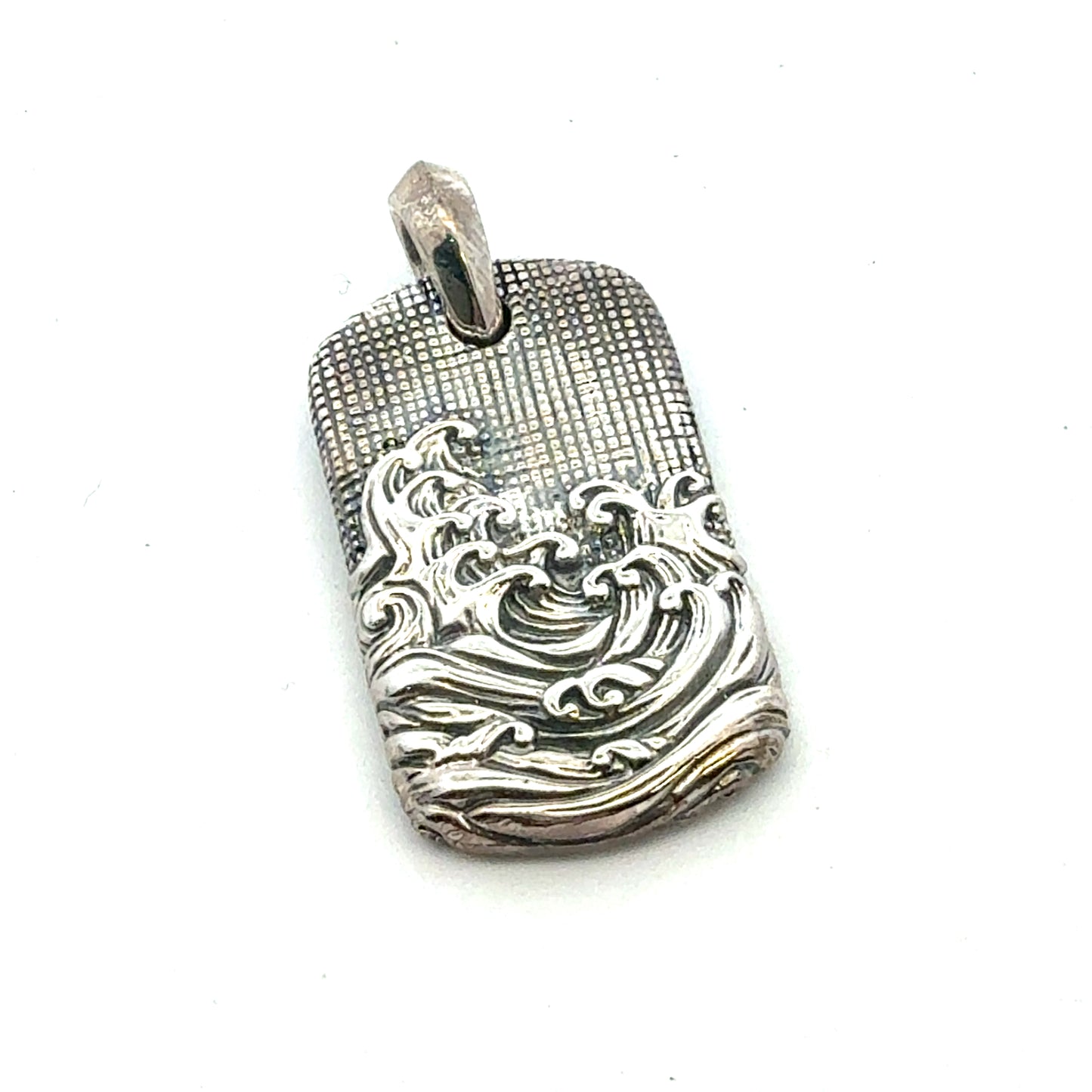 David Yurman Waves Amulet Sterling Silver Estate DY789