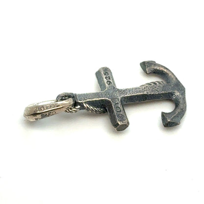 David Yurman Anchor Amulet Sterling Silver Estate DY797