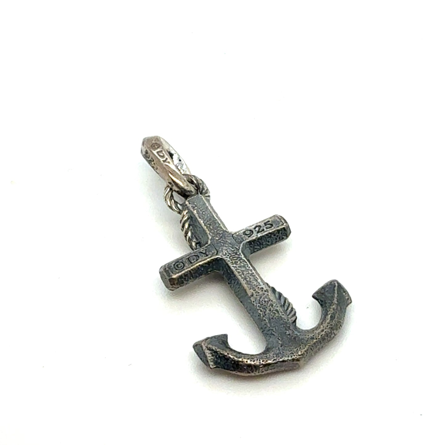 David Yurman Anchor Amulet Sterling Silver Estate DY797