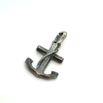 David Yurman Anchor Amulet Sterling Silver Estate DY797