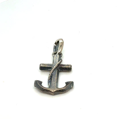 David Yurman Anchor Amulet Sterling Silver Estate DY797