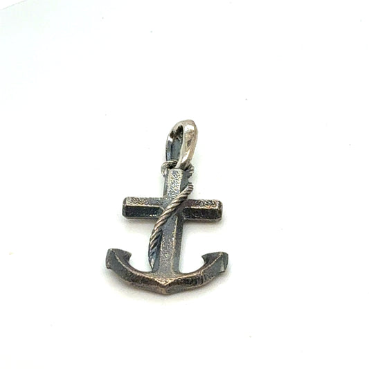 David Yurman Anchor Amulet Sterling Silver Estate DY797