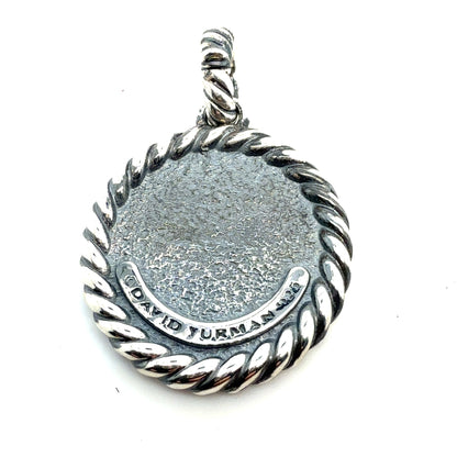 David Yurman Letter J Amulet Sterling Silver Estate DY810