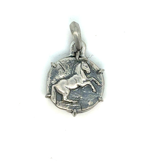 David Yurman Horse Amulet Sterling Silver Estate DY571
