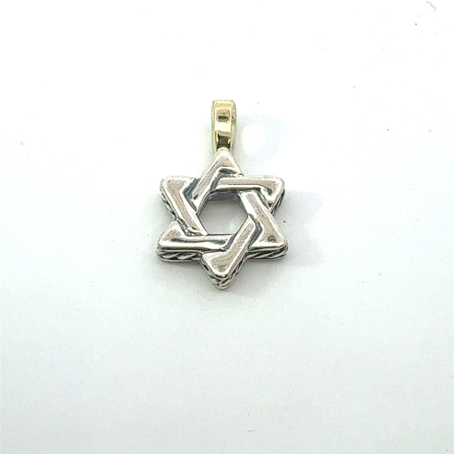 David Yurman Star Of David Amulet Pendant Sterling Silver Estate DY682