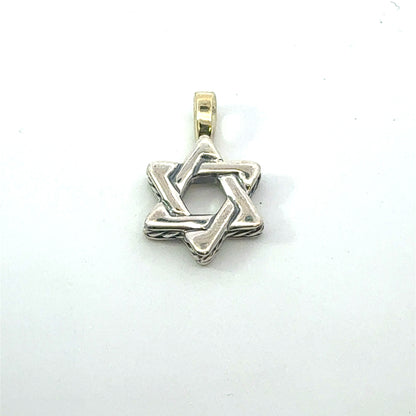 David Yurman Star Of David Amulet Pendant Sterling Silver Estate DY682