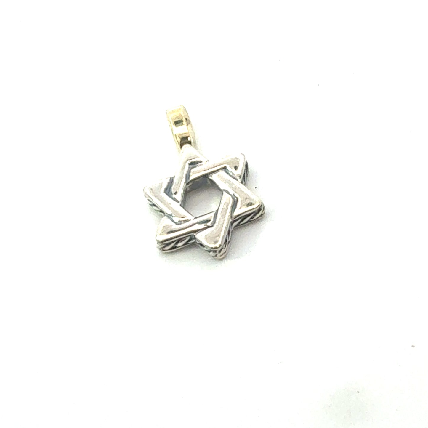 David Yurman Star Of David Amulet Pendant Sterling Silver Estate DY682