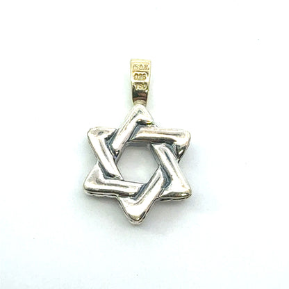 David Yurman Star Of David Amulet Pendant Sterling Silver Estate DY682