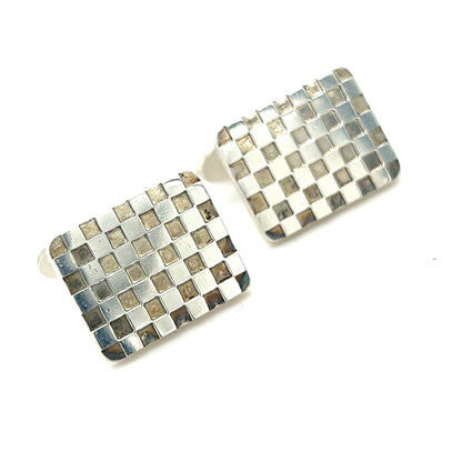 Georg Jensen Checkerboard Cufflinks Silver Estate GJ42