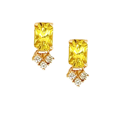 Natural Sapphire Diamond Earrings 14k Gold 1.74 TCW Certified $1,590 121259