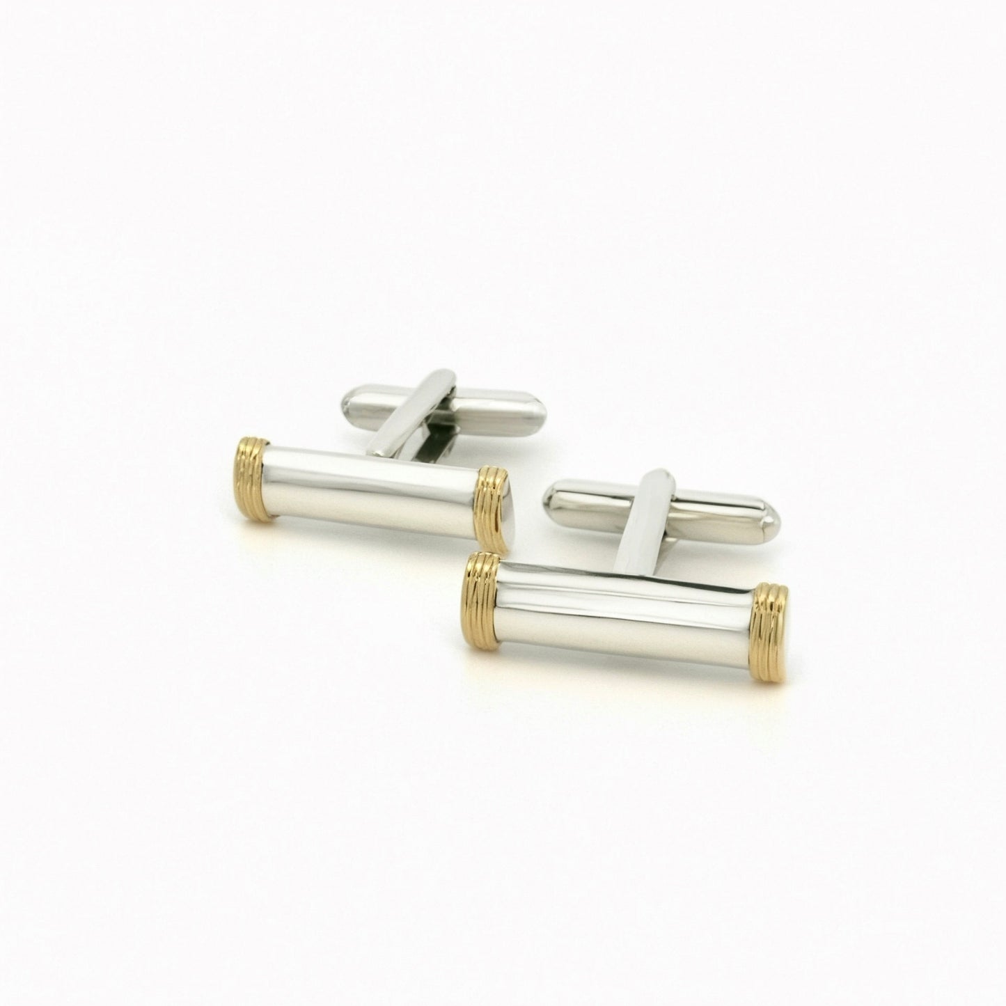 Tiffany & Co Estate Cufflinks 18k Gold Sterling Silver TIF669