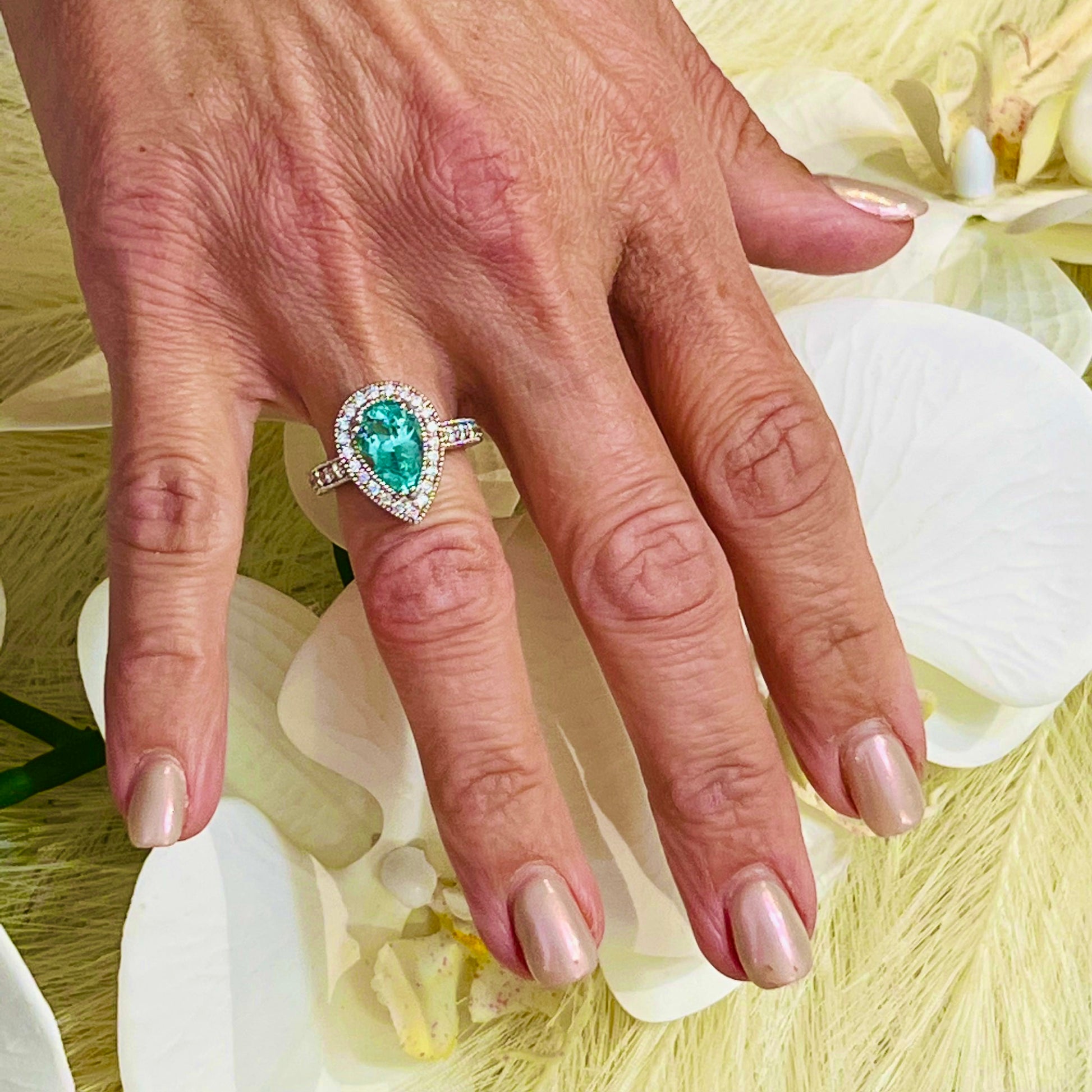 Natural Colombian Emerald Diamond Ring Size 6.5 14k W Gold 3.27 TCW Certified $7,950 216675 - Certified Fine Jewelry