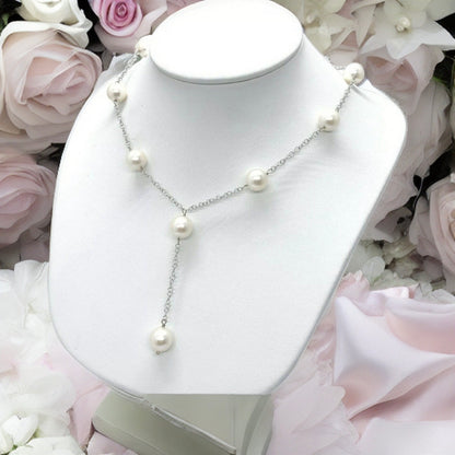 Akoya Pearl Necklace 9-9.5 mm 14k Gold 21" Women Certified $2,950 721468