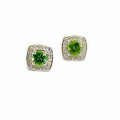 Diamond Sapphire Earrings 18k Gold 1.50 TCW Certified $2,950 921513