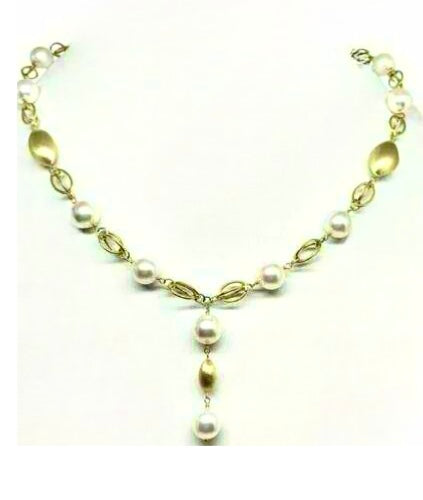Akoya Pearl Necklace Earrings Set 9.8 mm 25.5" 14k Gold Certified $9,500 715357 - Certified Fine Jewelry