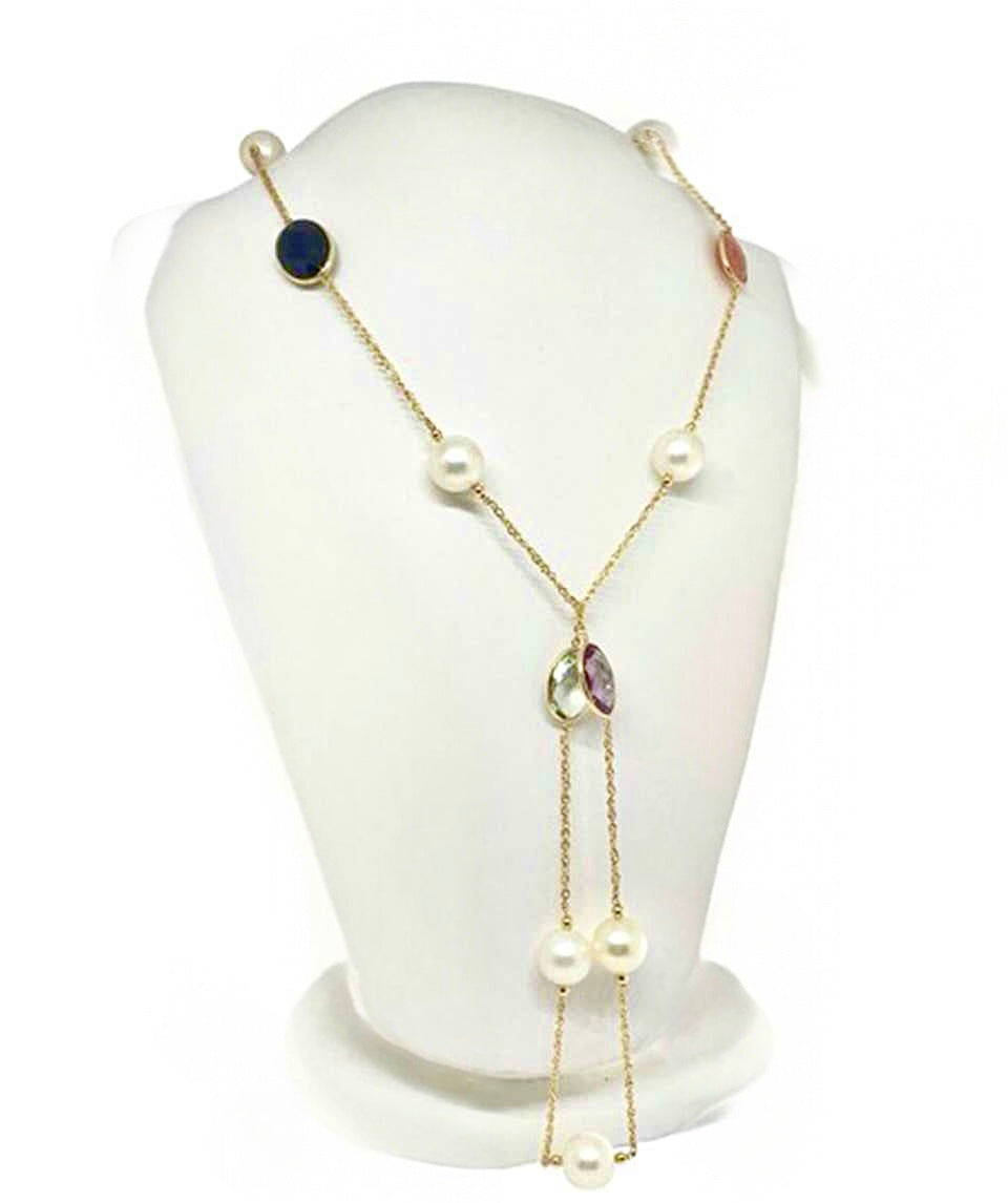 South Sea Pearl Quartz Necklace 14k Gold 12.65 mm 35" Certified $3,950 822109