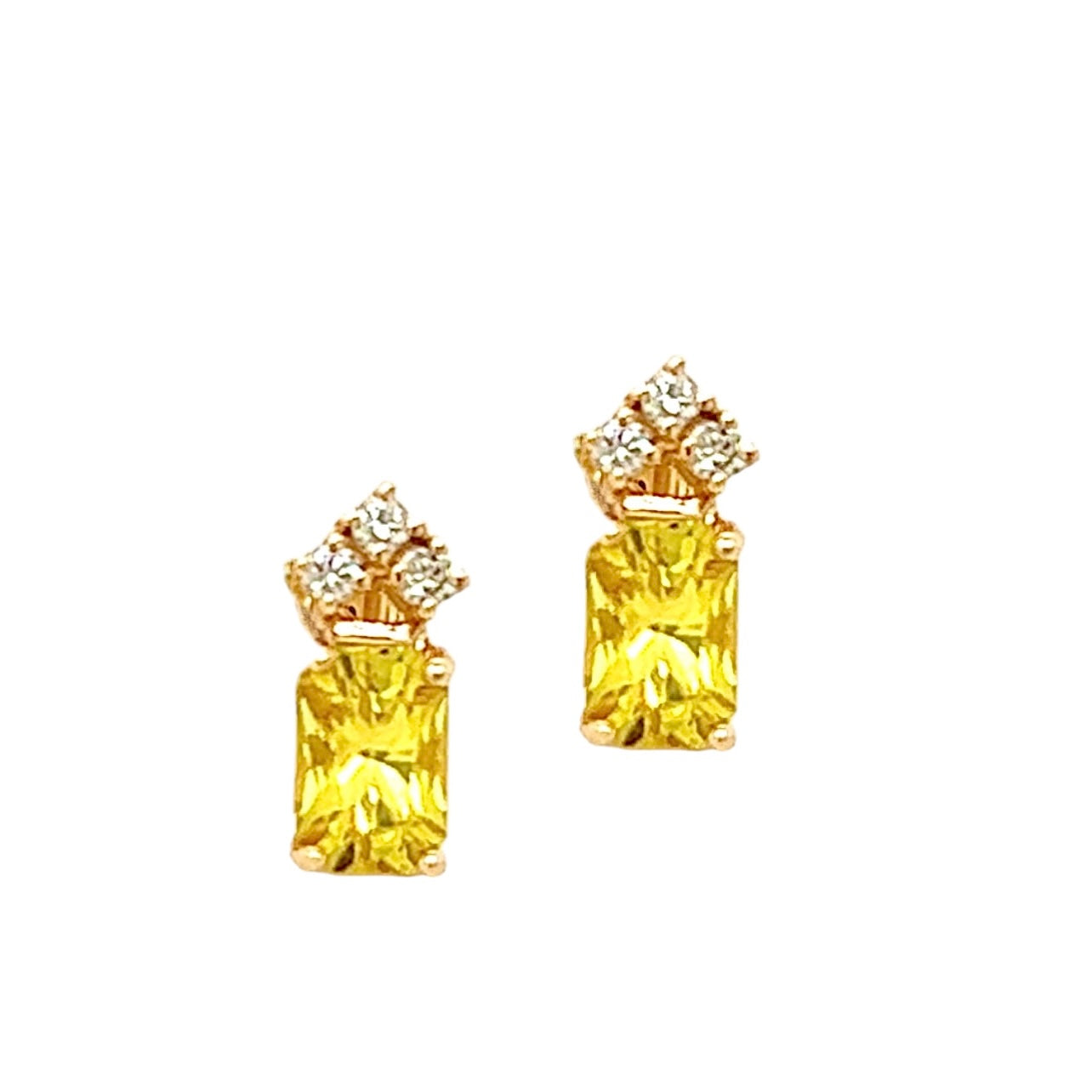 Natural Sapphire Diamond Earrings 14k Gold 1.74 TCW Certified $1,590 121260